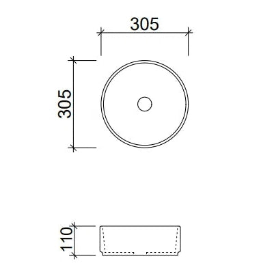 Timberline Gem Above Counter Round Basin