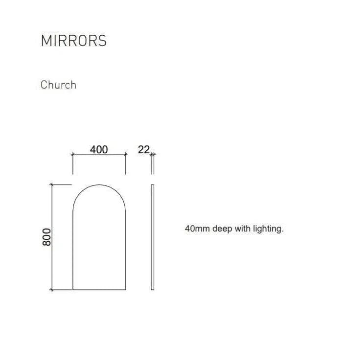 Mirror In Church Timberline Church Mirror 400mm