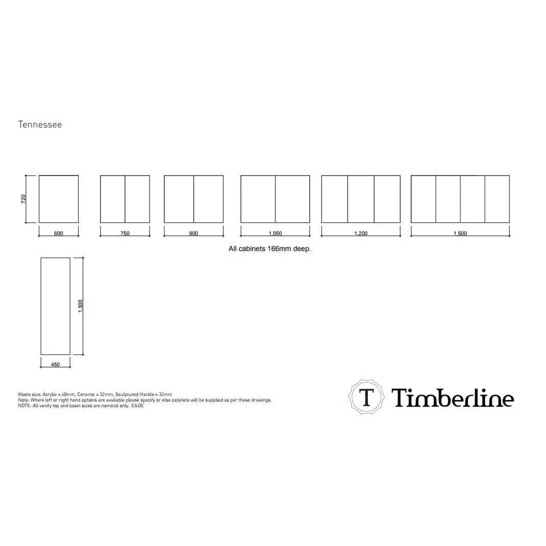 Timberline Tennessee Shaving Cabinets