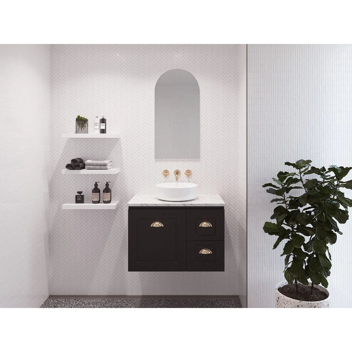 Nevada Classic Vanity with Silk Surface Top and Above Counter Basin