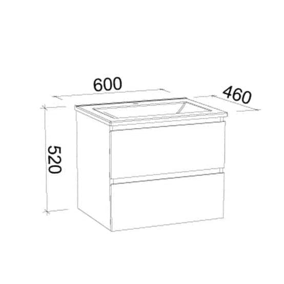 Timberline Nevada Plus With Ceramic Top - Wall Hung Or Floor Standing Vanites