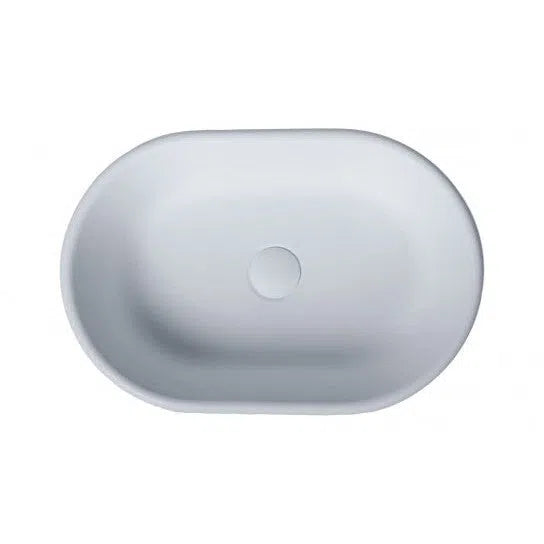 Turner Hastings Blanche 53 x 36 TitanCast Solid Surface Above Counter Basin-Satin Silk White