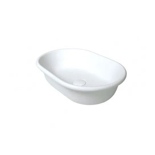 Turner Hastings Blanche 53 x 36 TitanCast Solid Surface Above Counter Basin-Satin Silk White