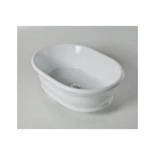 Turner Hastings Cambridge 54 x 39 TitanCast Solid Surface Above Counter Basin-Satin Silk White