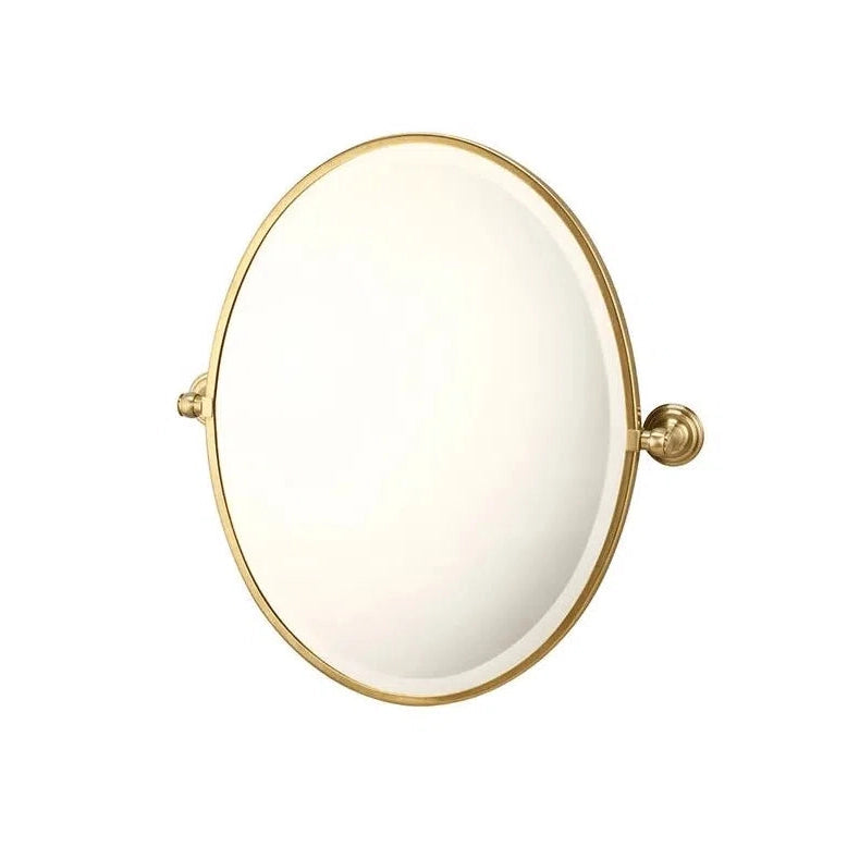 Mirrors Turner Hastings Turner Hastings Mayer Pivot Oval Mirror - Brushed Brass