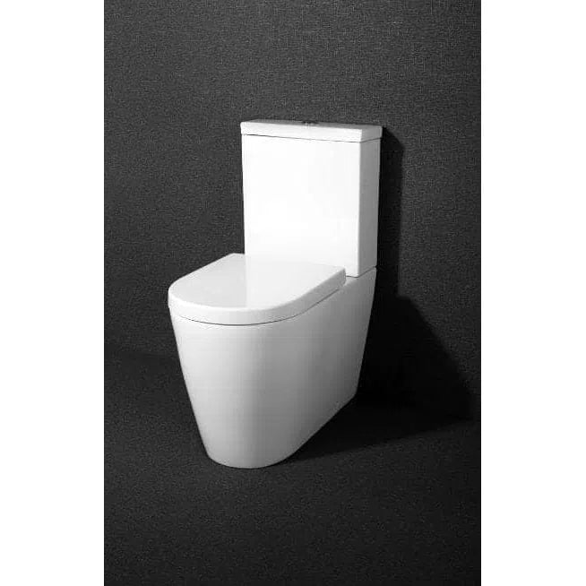 Turner Hastings Narva Comfort Height Rimless Close Coupled Back To Wall Toilet Suite with Soft Close Quick Release Seat