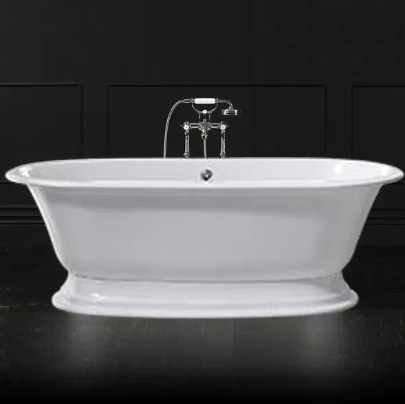Freestanding Bath Victoria & Albert Victoria & Albert Elwick Bath With Exterior Colour Options QUARRYCAST WHITE BATH (ELW-B-SWSW)