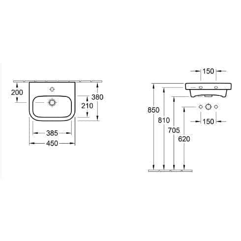 Villeroy & Boch Architectura Wall Basin