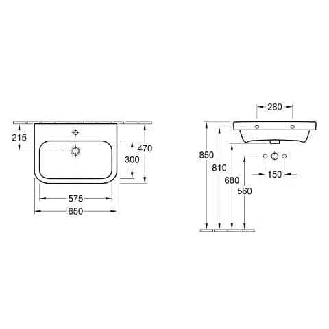 Villeroy & Boch Architectura Wall Basin