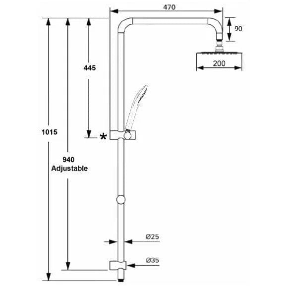 Villeroy & Boch Embrace 200 Shower System