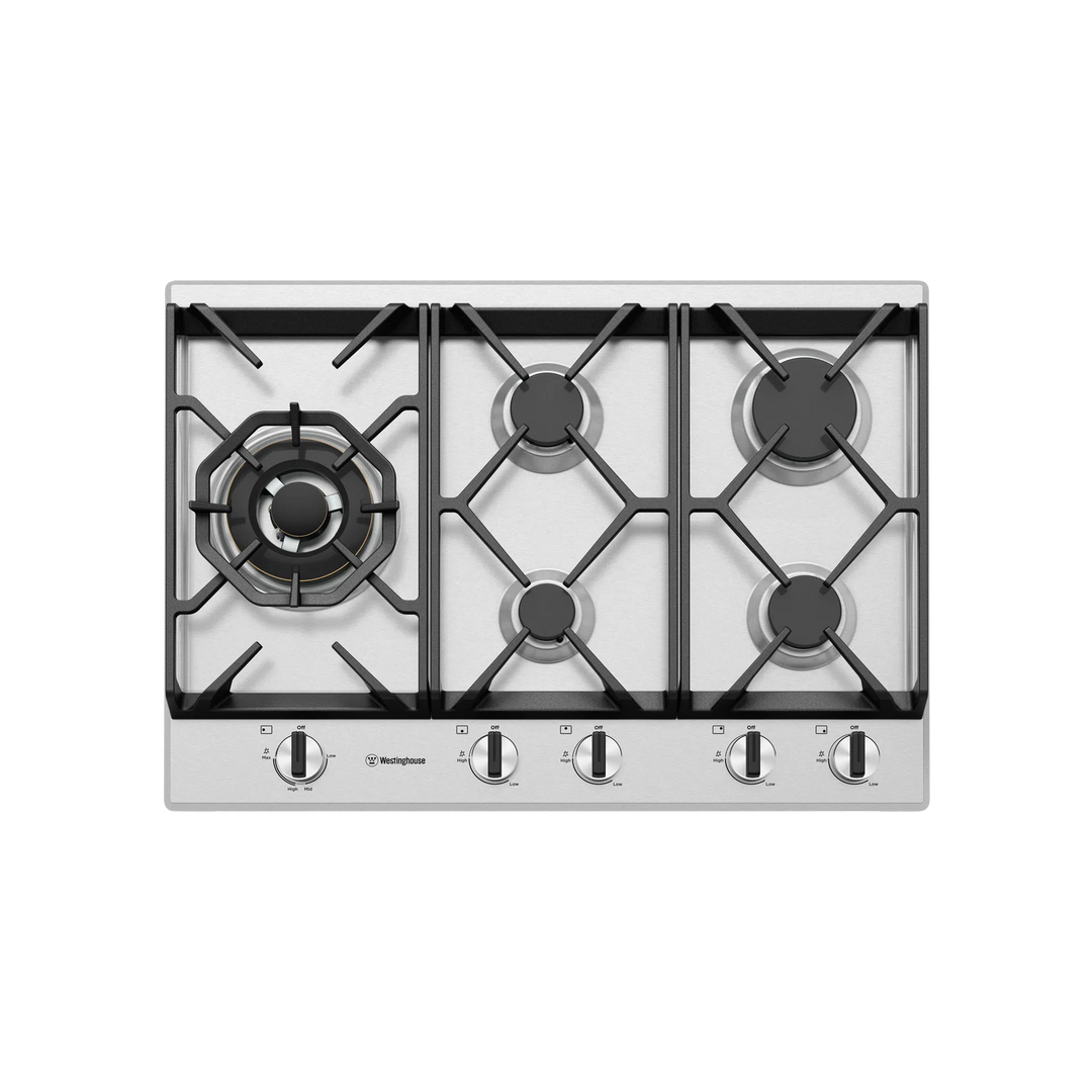 Westinghouse 90cm 5 Burner Gas Cooktop (WHG758SC)