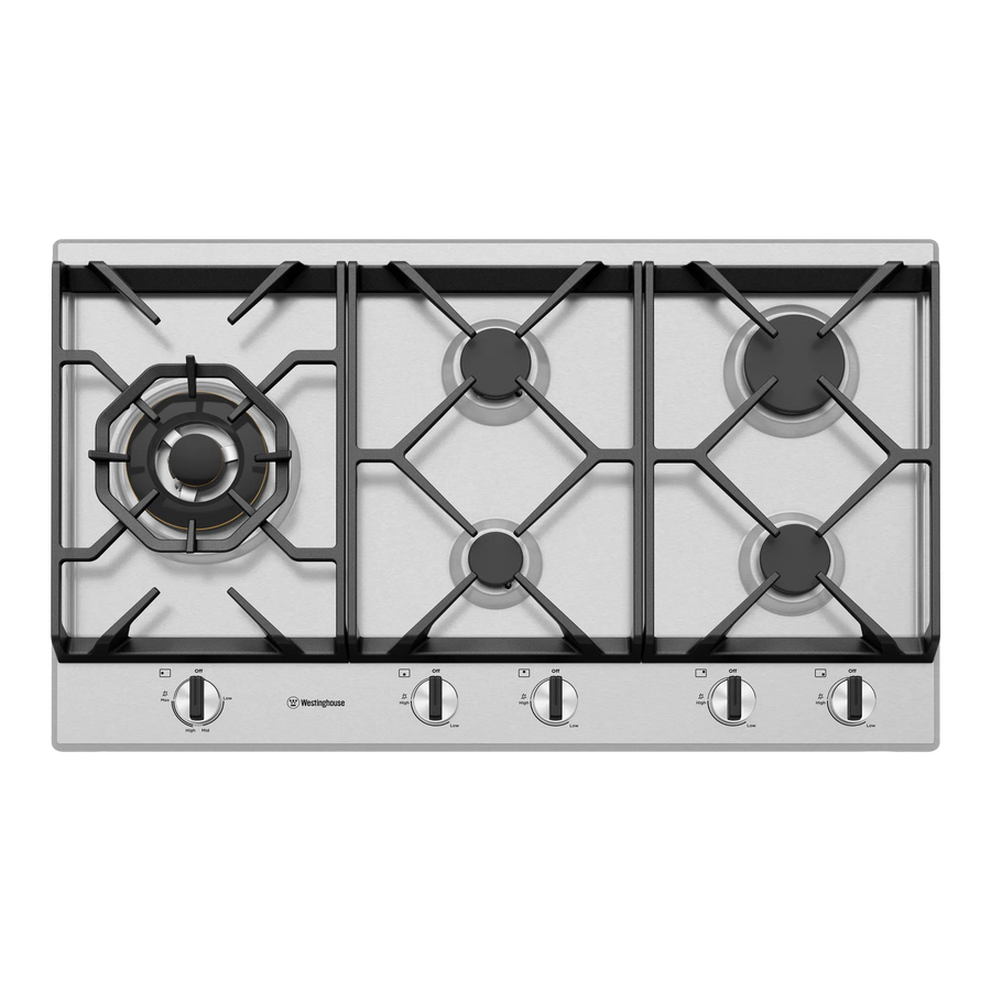 Gas Cooktop Westinghouse Westinghouse 90cm 5 Burner Gas Cooktop WHG958SC