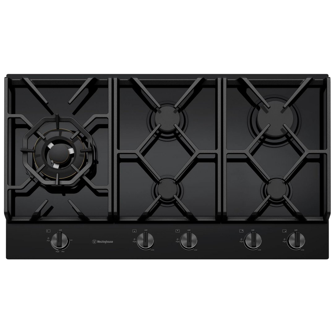 Westinghouse 90cm 5 Burner Gas Cooktop (WHG959BD) Design 10