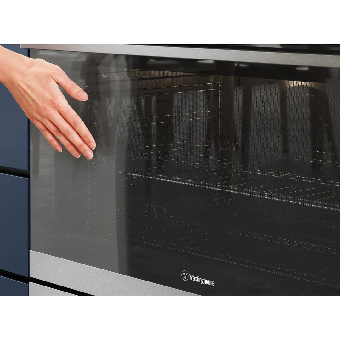 Westinghouse 90cm dual fuel hot sale upright cooker wfe915sd