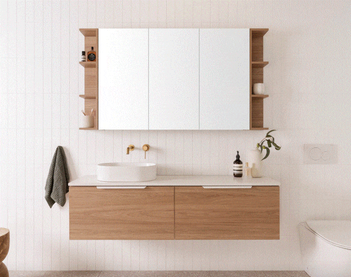 Mirror Cabinet ADP Glacier Lite Shelf Mirror Cabinet
