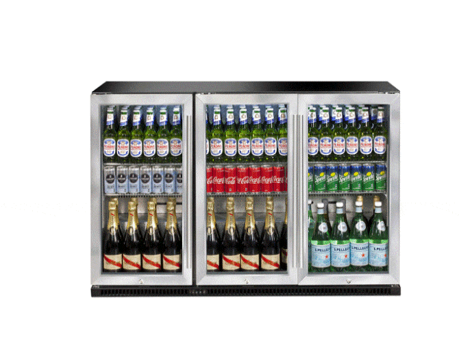 Freestanding Fridge Artusi Triple-Door Outdoor Refrigerator