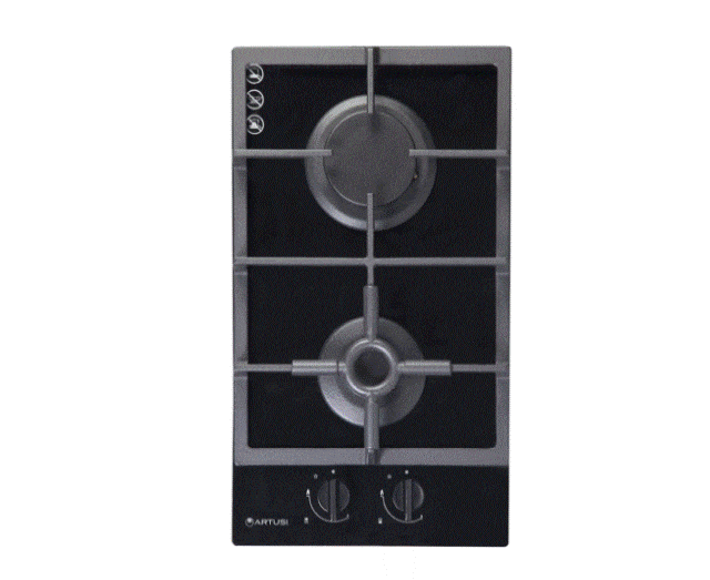 Artusi 30cm Domino Gas Cooktop Black Design 10