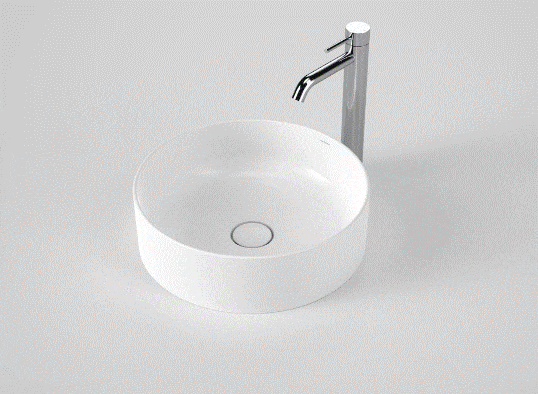 Basin Caroma Liano II 400mm Above Counter Basin Gloss White