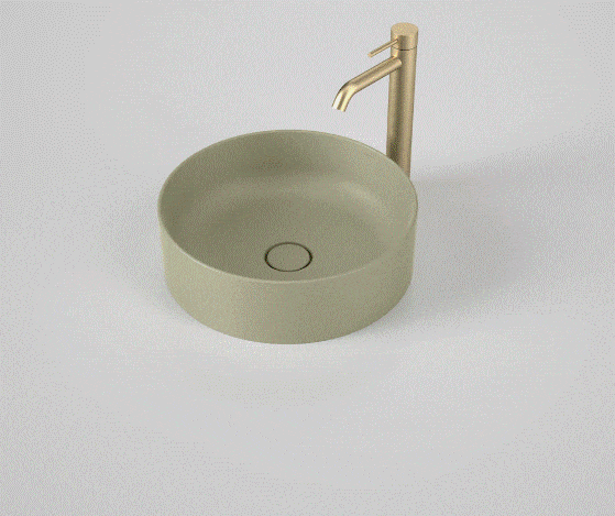 Basin Caroma Liano II 400mm Above Counter Basin Matte Green (Special Order)