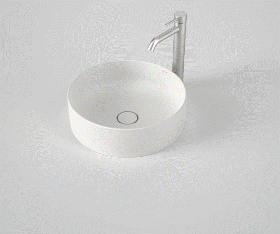 Basin Caroma Liano II 400mm Above Counter Basin Matte White