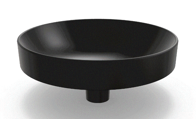 Basin Caroma Liano II 400mm Round Inset Basin Matte Black