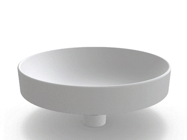 Basin Caroma Liano II 400mm Round Inset Basin Matte White