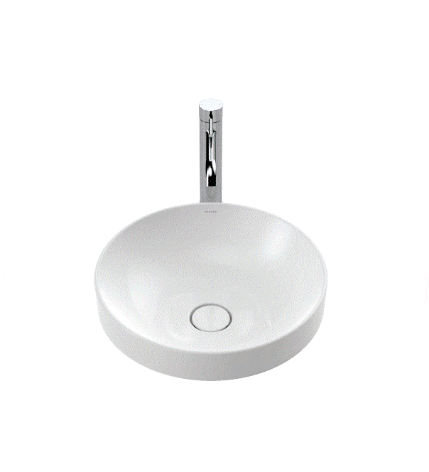 Basin Caroma Liano II 400mm Round Inset Basin White