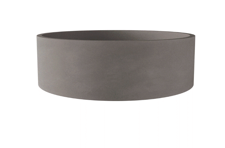 Concrete basin Fienza Jada Concrete Above Counter Basin