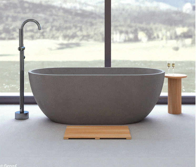 Freestanding Bath Fienza Jada Concrete Bath