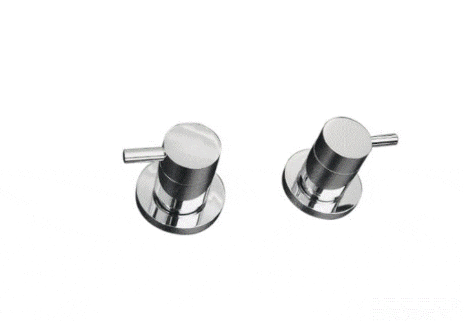 Tapware Linkware ELLE Wall Top Assembly pair Chrome
