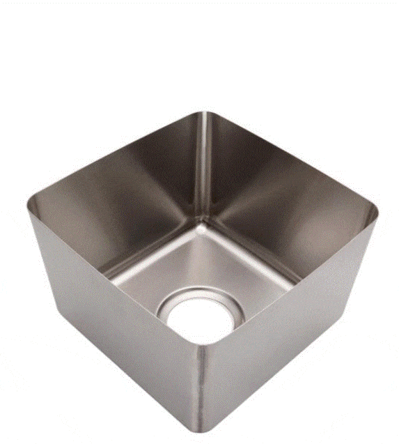 Sink Mark Anderson Sales Merchant Stainless Steel Hand Fabricated Bowls 1.2mm 410 x 355 x 170 deep - end waste