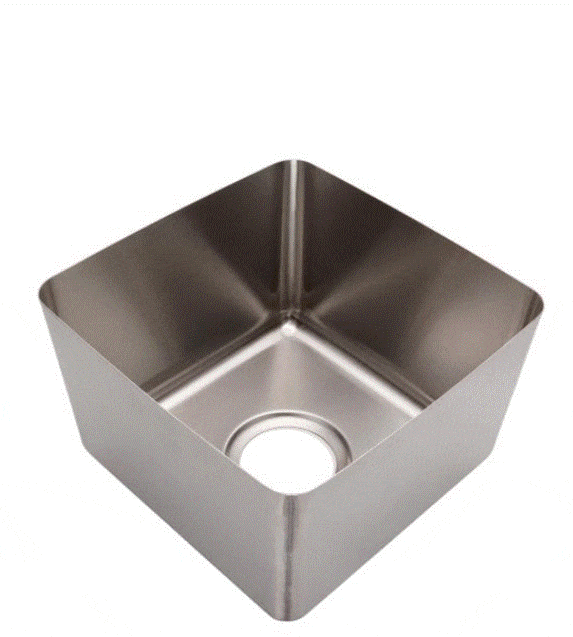 Sink Mark Anderson Sales Merchant Stainless Steel Hand Fabricated Bowls 1.2mm 600 x 450 x 217 deep - end waste