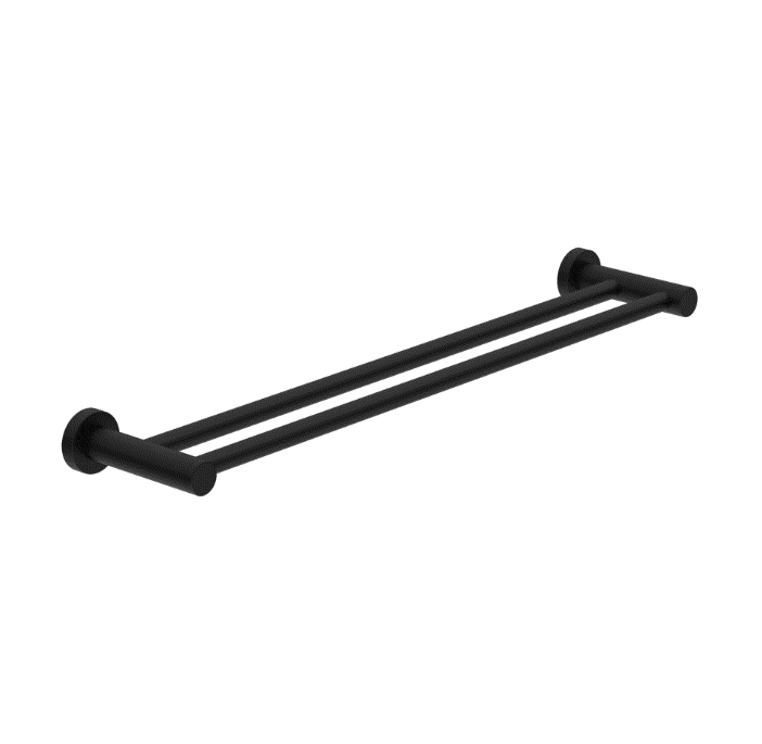 Accessories Nero Tapware CLASSIC/DOLCE DOUBLE TOWEL RAIL 800MM MATTE BLACK