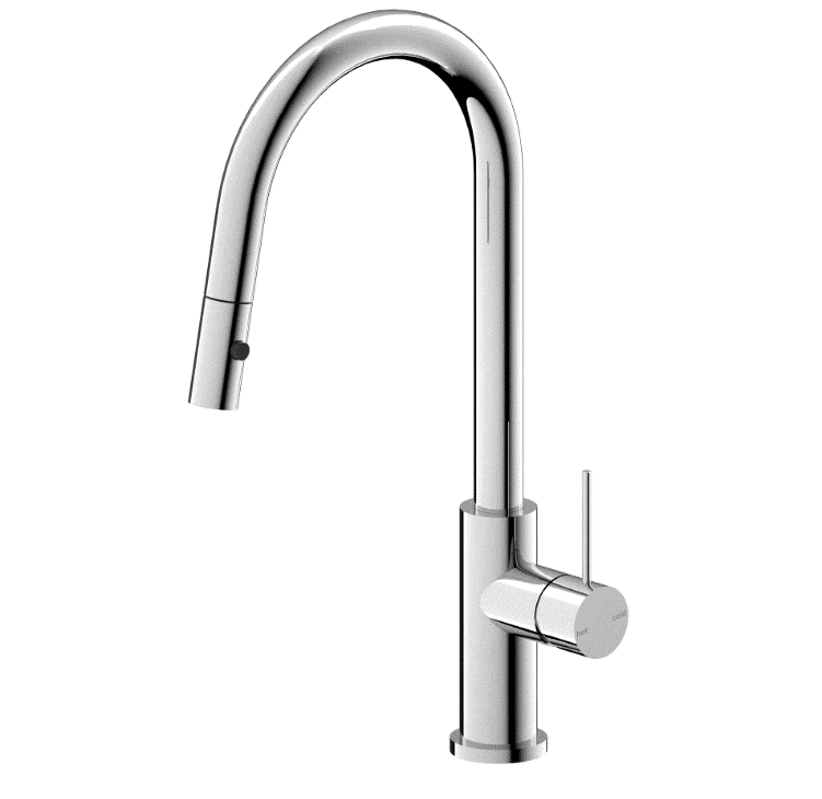 Pull Down Sink Mixer Nero Tapware MECCA PULL OUT SINK MIXER WITH VEGIE SPRAY FUNCTION CHROME