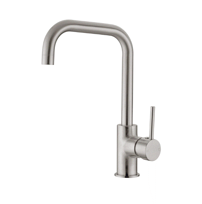 Sink Mixer Nero Tapware DOLCE KITCHEN MIXER SQUARE SHAPE BRUSHED NICKEL