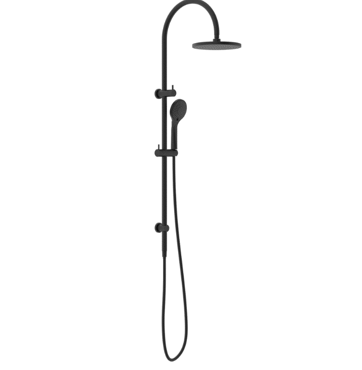 Twin Shower Nero Tapware MECCA TWIN SHOWER WITH AIR SHOWER MATTE BLACK